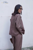 T87 Quần linen premium 2 nắp túi sau