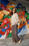 A319 Áo JULIET linen thêu tay thủ công