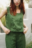 Áo Top linen cổ vuông - MaxMessi