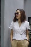 Áo linen giả vest ngắn - MARION MaxMessi