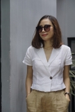 Áo linen giả vest ngắn - MARION MaxMessi