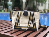 A203- SHEMZ Handbag canvas phối da