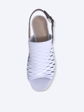 SALSA - Giày Sandal gót trụ 7cm da thật cắt lazer SE01