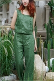 Áo Top linen cổ vuông - MaxMessi