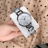 ĐỒNG HỒ NỮ CALVIN KLEIN CHEERS QUARTZ SILVER DIAL LADIES WATCH K8N23146