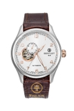 ĐỒNG HỒ BENTLEY  BL1684-35WWD-R DÂY DA VIỀN THÉP MẶT TRẮNG