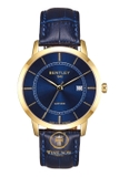 ĐỒNG HỒ NAM BENTLEY BL1806-10MKNN QUARTZ CASE GOLD BLUE DIAL DÂY DA