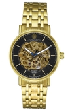 ĐỒNG HỒ NAM BENTLEY BL1833-15MKBI AUTOMATIC GOLD TONE BLACK DIAL DÂY KIM LOẠI