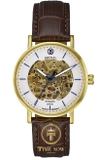 ĐỒNG HỒ NAM BENTLEY BL1833-15MKWD AUTOMATIC CASE GOLD WHITE DIAL DÂY DA
