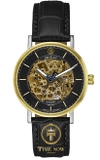 ĐỒNG HỒ NAM BENTLEY BL1833-15MTBB AUTOMATIC CASE DEMI BLACK DIAL DÂY DA
