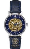 ĐỒNG HỒ NAM BENTLEY BL1833-15MWNN AUTOMATIC CASE SILVER BLUE DIAL DÂY DA