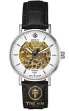 ĐỒNG HỒ NAM BENTLEY BL1833-15MWWB AUTOMATIC CASE SILVER WHITE DIAL DÂY DA