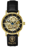 ĐỒNG HỒ NAM BENTLEY BL1833-25MKBB AUTOMATIC CASE GOLD BLACK DIAL DÂY DA
