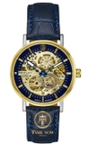 ĐỒNG HỒ NAM BENTLEY BL1833-25MTNN AUTOMATIC CASE DEMI BLUE DIAL DÂY DA