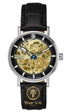 ĐỒNG HỒ NAM BENTLEY BL1833-25MWBB AUTOMATIC CASE SILVER BLACK DIAL DÂY DA