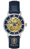 ĐỒNG HỒ NAM BENTLEY BL1833-25MWNN AUTOMATIC CASE SILVER BLUE DIAL DÂY DA