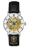 ĐỒNG HỒ NAM BENTLEY BL1833-25MWWB AUTOMATIC CASE SILVER WHITE DIAL DÂY DA