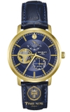 ĐỒNG HỒ NAM BENTLEY BL1862-15MKNN AUTOMATIC CASE GOLD BLUE DIAL DÂY DA