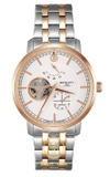 ĐỒNG HỒ NAM BENTLEY BL1862-15MTWI-R AUTOMATIC ROSE GOLD TONE DEMI WHITE DIAL