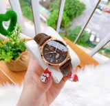 ĐỒNG HỒ NỮ ORIENT SUN AND MOON BROWN SUNRAY DIAL LADIES RA-KA0002Y10B