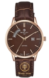ĐỒNG HỒ BENTLEY BL1864-10MRDD QUARTZ CASE GOLD DÂY DA 40MM