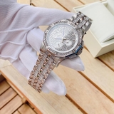 ĐỒNG HỒ NAM BULOVA 96C134 OCTAVA SWAROVSKI SILVER TONE DÂY KIM LOẠI