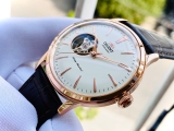 ĐỒNG HỒ ORIENT BAMBINO RA-AG0001S00C (RA-AG0001S10B)OPEN HEART CASE ROSE GOLD DÂY DA