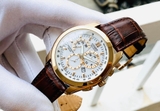 ĐỒNG HỒ NAM CITIZEN AT1183-07A ECO-DRIVE CHRONOGRAPH CASE ROSE GOLD DÂY DA