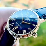 ĐỒNG HỒ NAM TISSOT CARSON T122.407.16.043.00 T1224071604300 CASE SILVER DÂY DA 