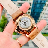 ĐỒNG HỒ NAM EDOX 85300-37R-AIR BEMONTS AUTOMATIC CASE ROSE GOLD DÂY DA 