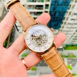 ĐỒNG HỒ NAM EDOX 85300-37R-AIR BEMONTS AUTOMATIC CASE ROSE GOLD DÂY DA 