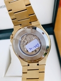 ĐỒNG HỒ NAM BULOVA 98A178 AUTOMATIC SKELETON TONE GOLD DÂY KIM LOẠI 