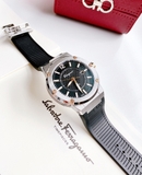 ĐỒNG HỒ NAM SALVATORE FERRAGAMO F80 SFHY00120 QUARTZ CASE SILVER DÂY CAO SU