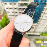ĐỒNG HỒ NAM LONGINES L4.921.4.12.2 PRESENCE AUTOMATIC CASE SILVER DÂY DA CHÍNH HÃNG 