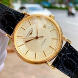 ĐỒNG HỒ LONGINES PRESENCE AUTOMATIC GOLD DIAL BLACK LEATHER L4.921.2.42.2 (L49212422)