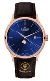 ĐỒNG HỒ NAM EDOX 80500-37R-BUIR LES VAUBERTS MOONPHASE CASE ROSE GOLD DÂY DA