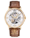 ĐỒNG HỒ NAM EDOX 85300-37J-AID BEMONTS AUTOMATIC CASE GOLD DÂY DA 