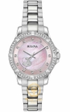 ĐỒNG HỒ NỮ BULOVA 96L237 QUARTZ CRYSTAL HEART PINK DIAL DÂY KIM