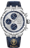 ĐỒNG HỒ MAURICE LACROIX AIKON CHRONOGRAPH BLUE & WHITE AI6038-SS001-131-1
