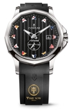 ĐỒNG HỒ CORUM A395/03857 ADMIRAL LEGEND BLACK DIAL DÂY CAO SU