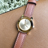 ĐỒNG HỒ NỮ MOVADO 3600437 BOLD CASE GOLD DÂY DA