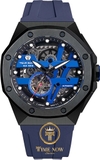 ĐỒNG HỒ NAM TSAR BOMBA OCTAGON FKM RUBBER STRAP TB8803A-BBLUE