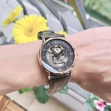 ĐỒNG HỒ EDOX LES BEMONTS AUTOMATIC GRAY SKELETON DIAL 85300-37R-GIR