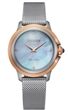 ĐỒNG HỒ NỮ CITIZEN EM0796-59Y CECI ECO-DRIVE WHITE DIAL DÂY MESH