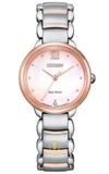 ĐỒNG HỒ NỮ CITIZEN EM0926-55Y ECO-DRIVE TWO TONE ROSE GOLD DÂY KIM LOẠI