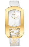 ĐỒNG HỒ NỮ FENDI TIMEPIECES WOMEN’S SWISS CHAMELEON DIAMOND WHITE LEATHER STRAP WATCH 49X29MM F300434541C1