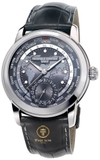 ĐỒNG HỒ FREDERIQUE CONSTANT FC-718DGWM4H6 WORLDTIMER CASE SILVER DÂY DA