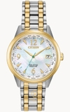 ĐỒNG HỒ NỮ CITIZEN FC8004-54D ECO-DRIVE WORLD TIME TWO TONE DÂY KIM LOẠI DEMI