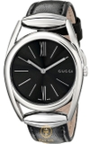 ĐỒNG HỒ NỮ GUCCI HORSEBIT COLLECTION BLACK LEATHER LADIES WATCH 34MM YA139401