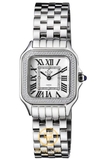 ĐÔNG HỒ NỮ GV2 BY GEVRIL WOMEN'S 12100B MILAN WHITE DIAL DIAMOND STAINLESS STEEL WRISTWATCH